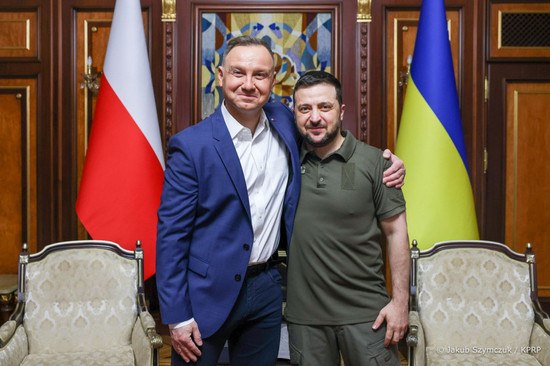 Polish truck drivers protest, my money force, Presidents Duda and Zelensky 